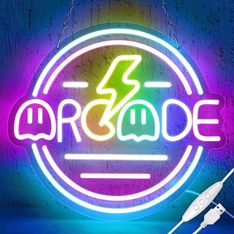 Neon Gaming, Salle de Jeux Néon Logo, Zone de Jeu Signe Gamer, Enseigne Lumineuse Neon, LED Neon Sign, Décoration Murale pour Chambre d'enfants, Fête de Mariage, Bar (1/5)