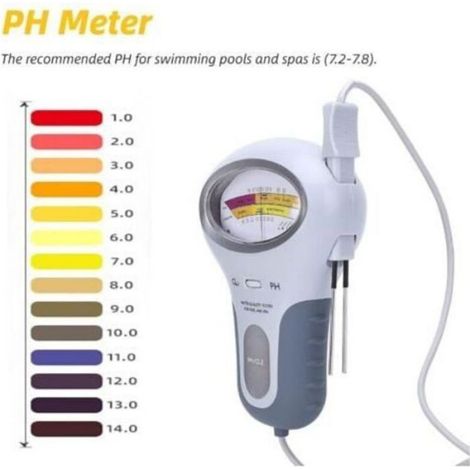 Analyseur de qualité de l'eau pour piscine et spa - - PC-102BCL2 - Sonde incluse - Grand écran - 19x12x5 cm (1/4)