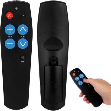 Allecto Plus – Universelle Fernbedienung für Senioren – Kompatibel mit Fernsehern und Infrarotgeräten – Einfach zu bedienen (1/5)