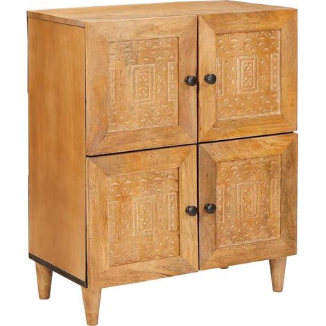 Aparador 60 x 33 x 75 cm Madera de mango maciza vidaXL (1/5)