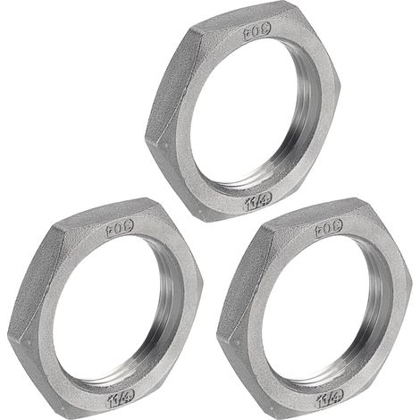 3Pcs Raccord De Tuyau Moulé Écrou À Six Pans Acier Inoxydable 304 (1/5)