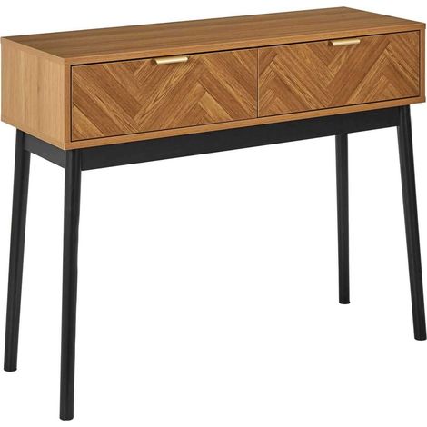 Console 2 tiroirs en bois FELIX (1/5)