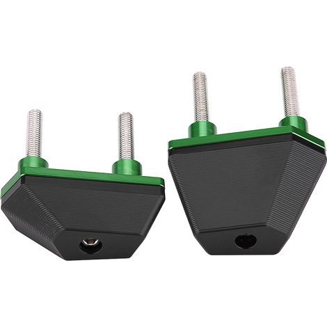 par de protectores anticaída para chasis de motocicleta Kawasaki Z800 Z1000 Z750, color verde. (1/5)