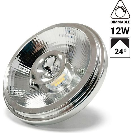 Lampadina LED AR111 12W dimmerabile - 24º - Driver esterno