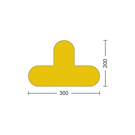 kaiserkraft  Marcatura da pavimento in PVC  tipo T  conf da 50