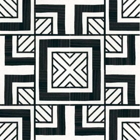 Carrelage sol / mur effet ciment 20x20 cm CAPRICE DECO METROPOLITAN B&W(vendu par boite de 1m2) (1/3)