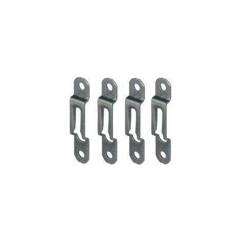 tasselli in acciaio e bronzo per legno, spessore 16 mm x larghezza 12 mm, per fissare cornici, mobili, letti e battiscopa - Crezuo