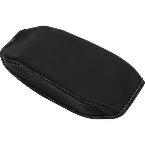 Pièce de rechange pour le couvercle de console centrale en microfibre noire, le support d'accoudoir et les coussinets de coude des modèles Subaru Forester 2019-2023 extérieur noir avec garniture gris (1/5)