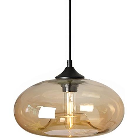 ZOLGINAH Suspension Luminaire Plafond Vintage Industrial Chandelier E27 Lustres Light Lamp Colorful Eclairage de Plafond (Ambre) (1/6)