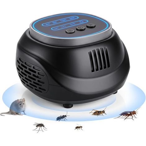 Ultraschall-Mäuse- und Rattenabwehrgerät – Insektenschutz mit 4 Modi – 360°-Mäuseabwehr – Verhindert und wehrt Eichhörnchen, Ratten, Mäuse und Marder (1/5)
