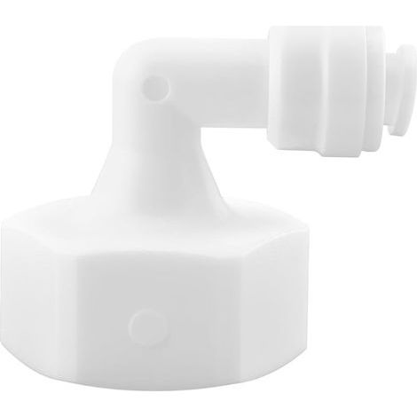 1 Pièces Refrigerateur Tuyau Connecteur, 3/4" Femelle Filetage to 1/4" L Type Rapide Connecteur, pour Raccorder Les Raccords De Tuyauterie D'eau (1/5)