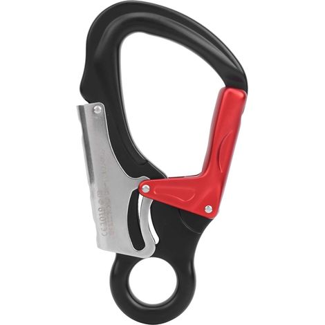 Mosquetón de seguridad de 35 kN para escalada al aire libre, apto para montañismo, escalada en roca, espeleología y operaciones en altitudes elevadas. (1/5)