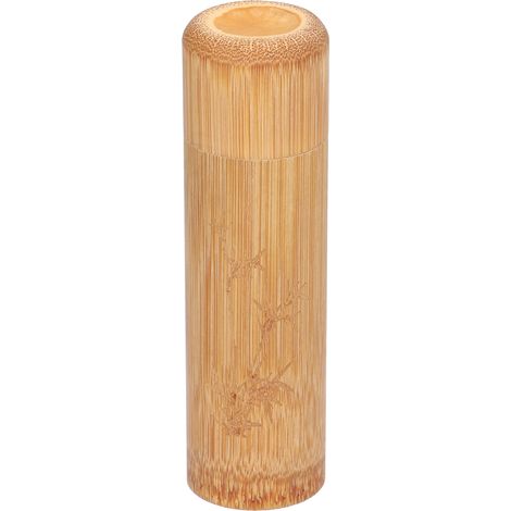 Boîte de rangement en bambou pour thé, café, grains et noix - Conteneur portable à couvercle hermétique, Style 2, boîte de conservation étanche pour feuilles de thé. (1/5)