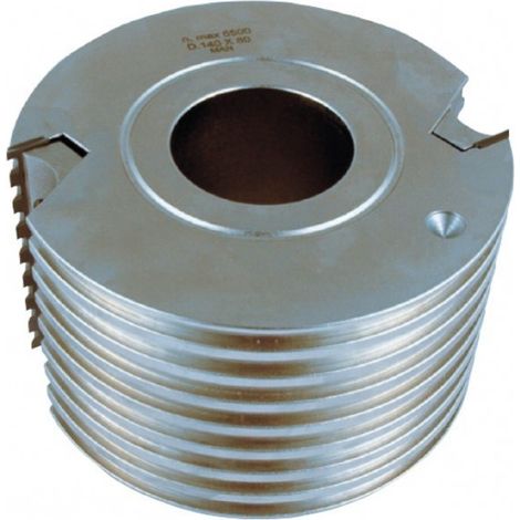 Leman – Porte-outils à jointer à fond plat 140 mm – Alésage 50 mm – 2 dents pour tenons longs en alliage léger
