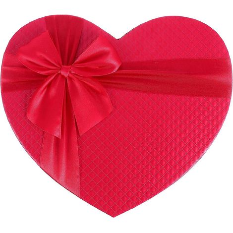 1 boîte cadeau de mariage en forme de cœur-23X20X9CM-Red (1/3)