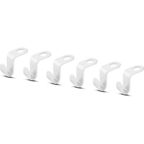 Cleafe - Set 6pz Connettore Appendiabiti Collegamento Ganci Grucce Appendini Salvaspazio 87355 - (1/5)