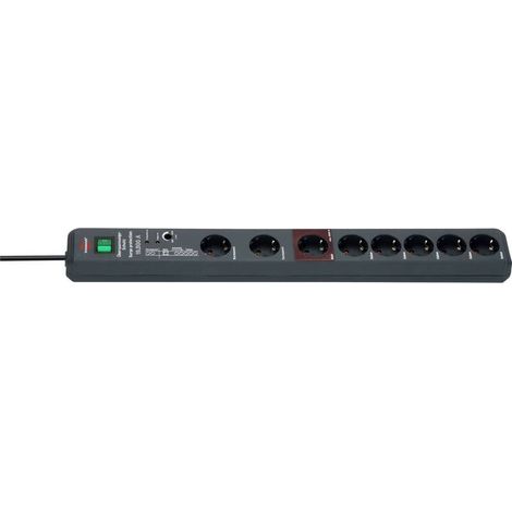 [NEUWERTIG] B-Ware Brennenstuhl Secure-Tec 19.500A Master/Slave Steckdosenleiste 8-fach Anthrazit