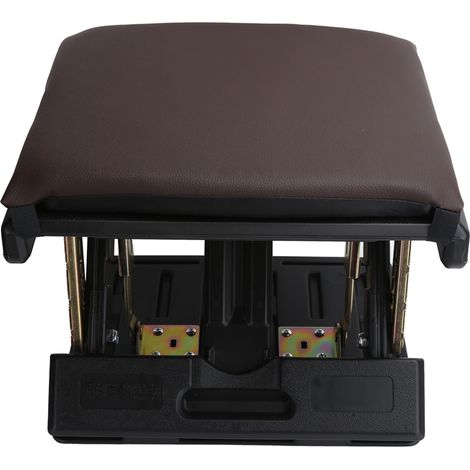 Tabouret pliant de voiture miniature en PEHD et cuir PVC souple rembourré, tabouret de voyage pratique et confortable pour voiture (1/5)