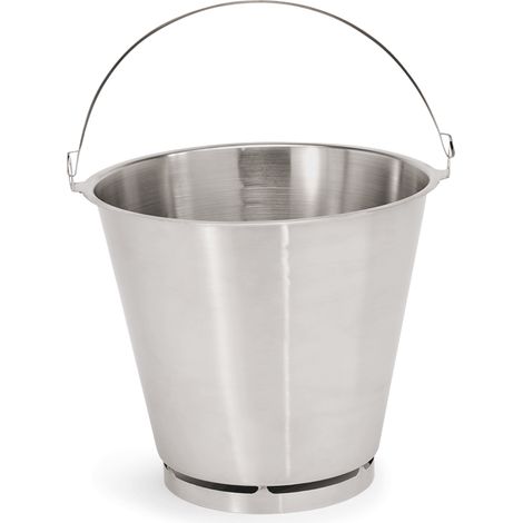 Seau en Acier au nickel-chrome 10 L H 280 mm - Was Germany