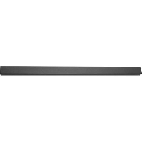 Aplique LED rectangular V-TAC de 16 W, 1010 x 60 x 50 mm, color negro, blanco cálido, IP65