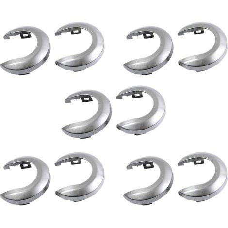 Lot de 10 caches de poignées de porte intérieures pour Nissan Tiida 2005-2010 1.6 LIVINA NV200 Geniss Gris Argenté (1/5)