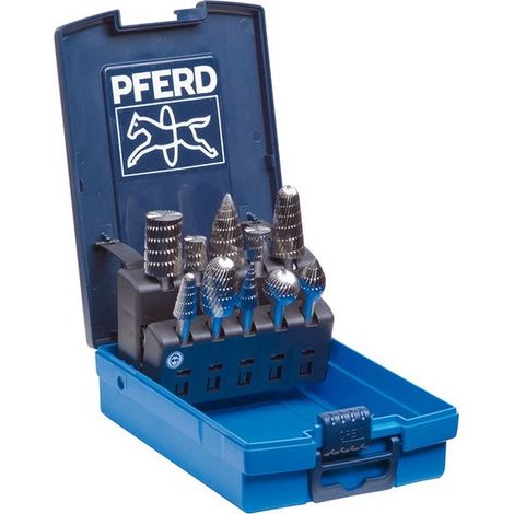 PFERD Juego de fresas rotativas 82 vástago Ø 6 mm dentado 3 10 pzs. - 22900823