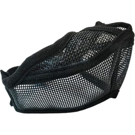 Muselière pour chien à museau court, ajustable, en maille respirante, pour bouledogue français et carlin - Taille M - Noir (1/5)