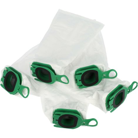 vhbw 5x bolsa compatible con Vorwerk kobold VB100 EBB100, FP100 aspiradora - vellón micro, 25 cm x 10 cm blanco (1/4)