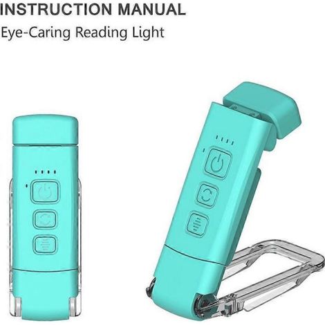 Lampe De Lecture - Rechargeable - 3,7 V - Indice De Rendu Des Couleurs ≥ 90 - En Polycarbonate - Pour Bureau Chambre Enfant - 1 Pièce (1/4)