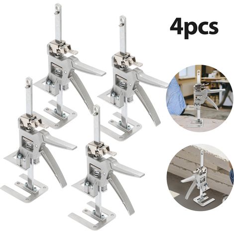 Wolketon Set da 4 sollevatori per mobili con scala graduata, regolazione fine 0-145 mm, portata fino a 150 kg (1/5)