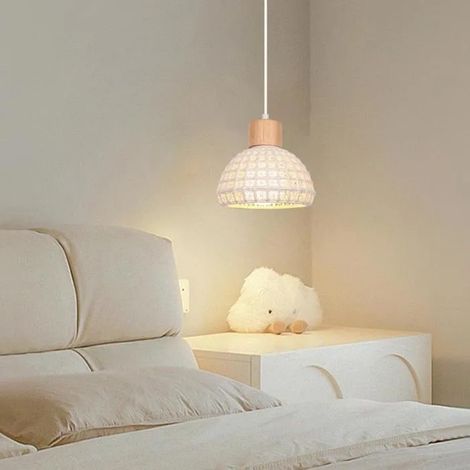 Suspension Luminaire Moderne 17cm Lustre Vintage en Céramique Style Nordiqque Plafonnier Industriel pour Salon Chambre (1/5)
