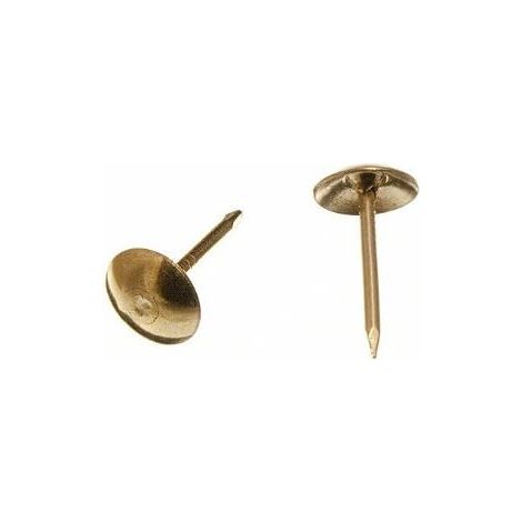 Lot de 20 clous décoratifs en laiton plaqué laiton 10,5 mm x 16 mm (1/2)