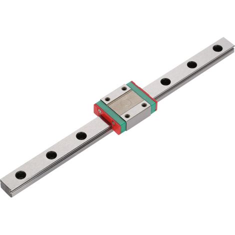 Rails linéaires miniatures LML12B, glissière de 12 mm × 200 mm, acier trempé, 1 unité