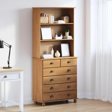 Hutch ASKIM Marron 91 x 40 x 200,5 cm Bois de pin massif