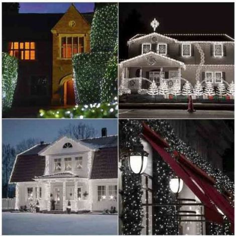 [Lot de 2] Guirlande Lumineuse Exterieur Solaire,12m 120 LED Guirlande Guinguette Noël Solaire Étanche 8 Modes Décoration Lumière (1/4)