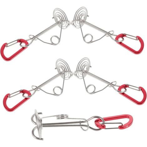Lot De 5 Clous De Tente Attaches De Pont Ancrages De Tente Ancrages De Pont Ancrages De Couverture De Piscine pour Terrasse en Bois
