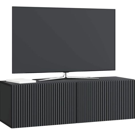 Maison Exclusive - Wandmontierter TV-Schrank Schwarz 98 x 31 x 30