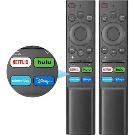 Télécommande Universelle - Pour Samsung Smart TV Frame Crystal QLED OLED UHD 4K 8K - Lot de 2 (1/5)