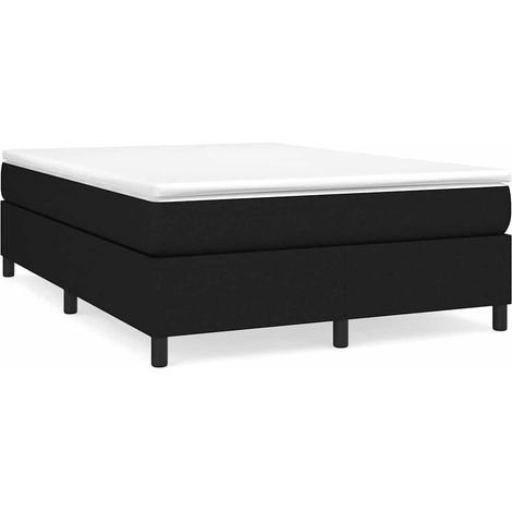 Maison Exclusive - Boxspringbettgestell Schwarz 140x200 cm Stoff (1/5)
