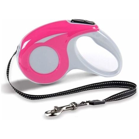 Laisses Rétractables pour Chiens,Laisse pour Chien Enrouleur 5m, Laisse Chien Retractable Flexi,Convient aux Chats et Chiens de Petite et Moyenne Taille, Maximum 15kg (Rouge) (1/5)