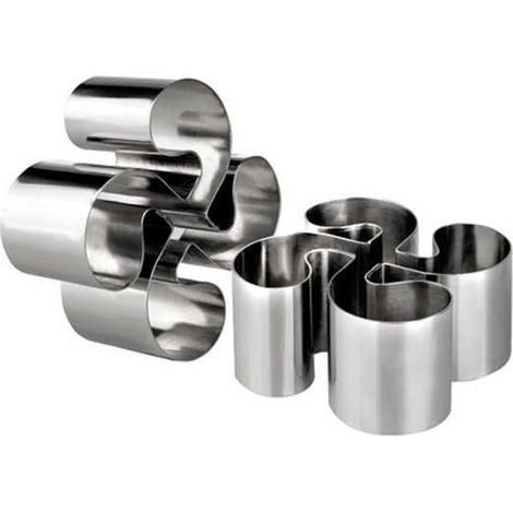 Ibili Lauburu Backform aus Edelstahl 10 cm