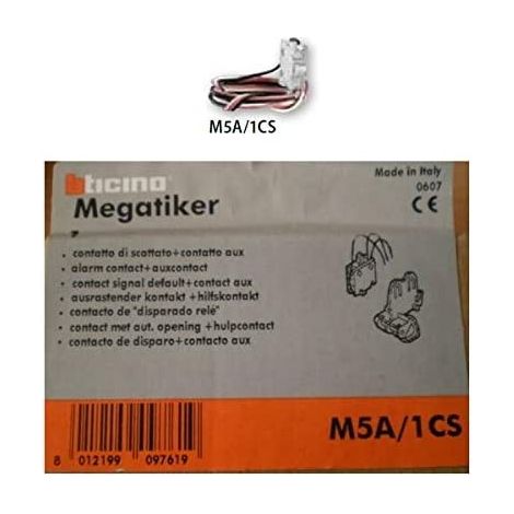 Contatto Ausiliario Con Adattatore Megatiker ( BTICINO cod. M5A/1CS )