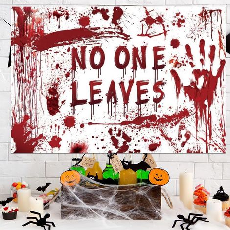 (230x180cm,Rouge)Toile de Fond d'Halloween, Toile de Fond, Fête d'Halloween, Horreur, Polyester (1/5)