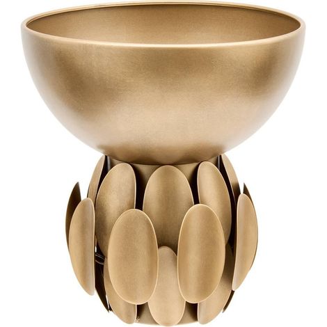 Coupe Décorative en Métal "Barrel" 25cm Doré (1/5)
