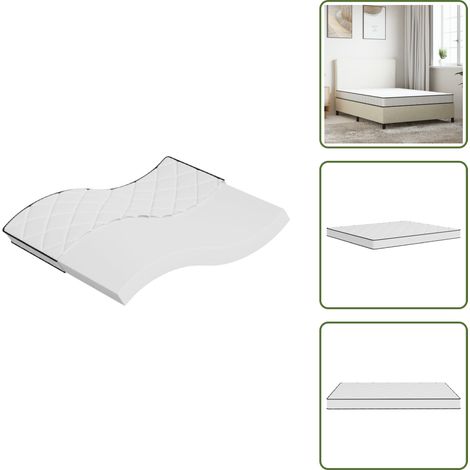 The Living Store Matratze Schaumstoff Mittelweich 160x200 cm - Weiche Matratze