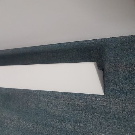Lichtleiste WALLSTYL IL4 37.5 x 60 x 2000 mm Polystyrol Weiß Hochwertig Einfache Montage Indirekte Beleuchtung Modern 2 Meter NOËL & MARQUET (1/5)