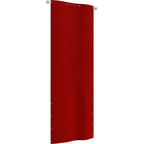 vidaXL Toldo para balcón de tela oxford rojo 80x240 cm (1/5)