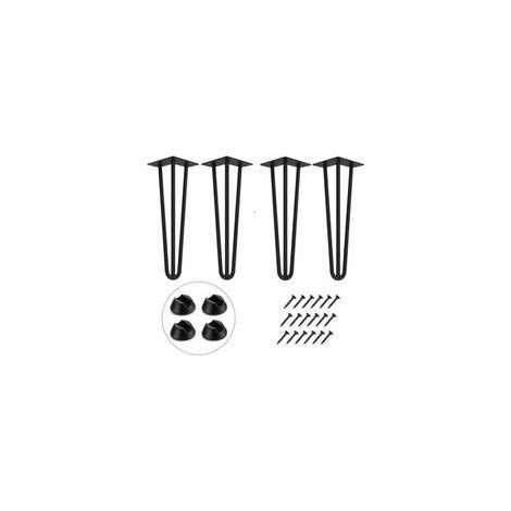 YIDOMDE Pieds de table en épingle à cheveux,40cm , lot de 4 Pieds de meubles en métal de bricolage garde-robes tiroirs et table de chevet (1/3)