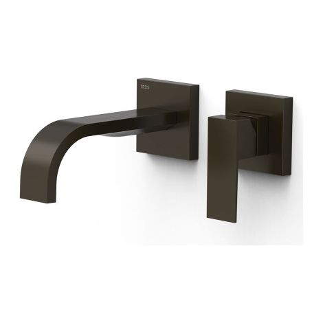 Mitigeur lavabo encastré bec 180 mm Noir Bronze - TRES 00630021KMB (1/2)