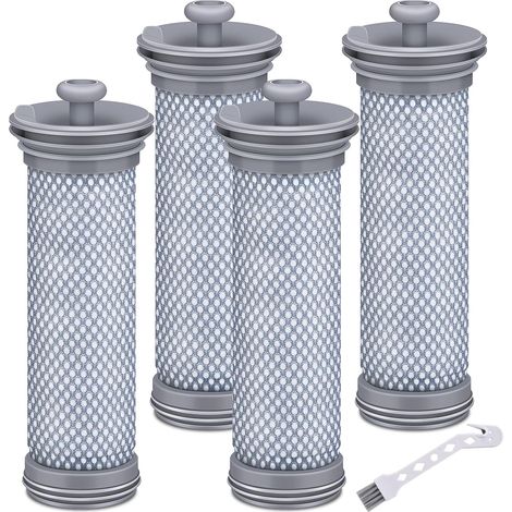 Paquete de 4 filtros de repuesto compatibles con aspiradoras inalámbricas A10, A11 Hero, A10/A11 Master Pure One, S11 Series y S12 X.